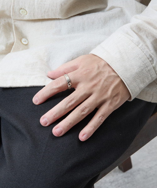 20/80（テゥエンティーエイティー）の「20/80 トゥエンティーエイティー / STERLING SILVER ID CHAIN RING 5mm WIDTH スターリングシルバー925IDチェーンリング / AR029（リング・メンズ・シルバー・1/2）」の2枚目の写真