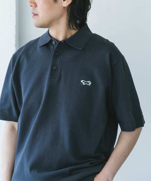 PENNEYS（ぺニーズ）の「『XLサイズ/WEB限定』『別注』PENNEYS×DOORS　THE FOX ハイゲージ ニットポロ（ポロシャツ・メンズ・ブラウン/ネイビー/グレー・X-LARGE/MEDIUM/LARGE）」の8枚目の写真