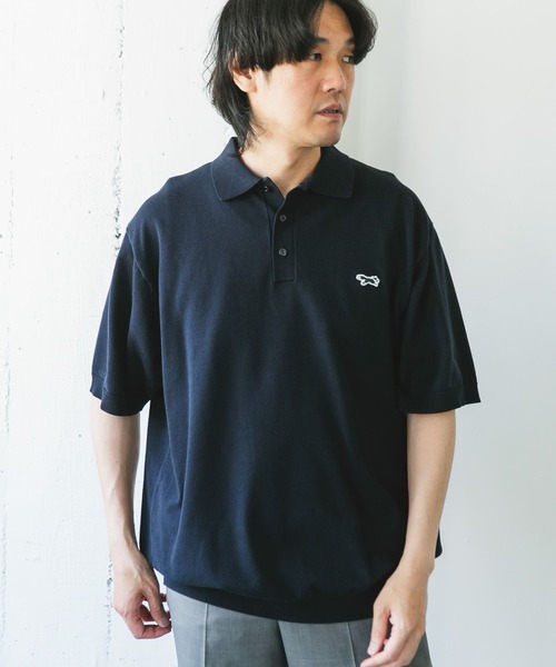 PENNEYS（ぺニーズ）の「『XLサイズ/WEB限定』『別注』PENNEYS×DOORS　THE FOX ハイゲージ ニットポロ（ポロシャツ・メンズ・ブラウン/ネイビー/グレー・X-LARGE/MEDIUM/LARGE）」の16枚目の写真