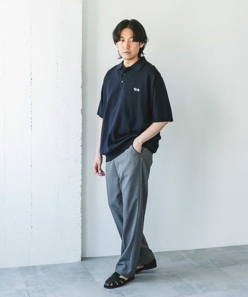 PENNEYS（ぺニーズ）の「『XLサイズ/WEB限定』『別注』PENNEYS×DOORS　THE FOX ハイゲージ ニットポロ（ポロシャツ・メンズ・ブラウン/ネイビー/グレー・X-LARGE/MEDIUM/LARGE）」の19枚目の写真