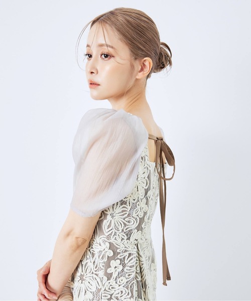 CELEN（セレン）の「《2025新作》【オケージョンドレス/結婚式/お呼ばれ】エンブロイダリーレースワンピース（ドレス・レディース・ベージュ/ブラック・FREE）」の20枚目の写真