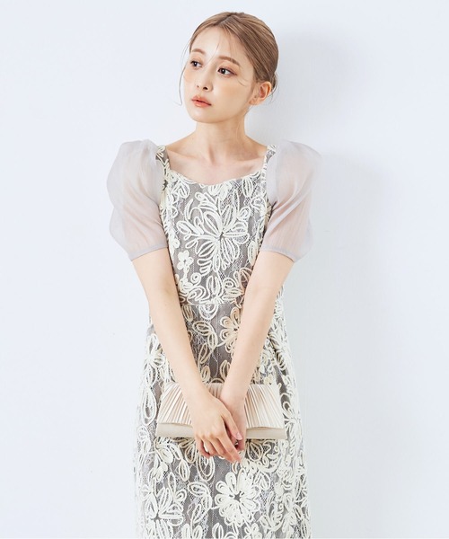 CELEN（セレン）の「《2025新作》【オケージョンドレス/結婚式/お呼ばれ】エンブロイダリーレースワンピース（ドレス・レディース・ベージュ/ブラック・FREE）」の22枚目の写真