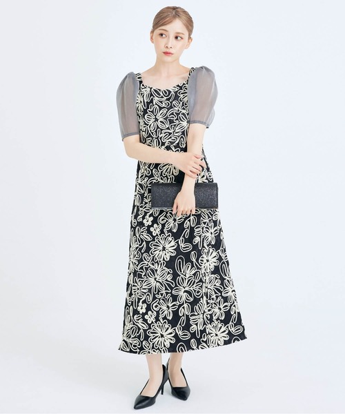 CELEN（セレン）の「《2025新作》【オケージョンドレス/結婚式/お呼ばれ】エンブロイダリーレースワンピース（ドレス・レディース・ベージュ/ブラック・FREE）」の10枚目の写真