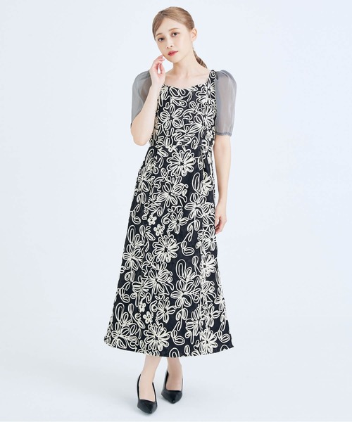 CELEN（セレン）の「《2025新作》【オケージョンドレス/結婚式/お呼ばれ】エンブロイダリーレースワンピース（ドレス・レディース・ベージュ/ブラック・FREE）」の11枚目の写真