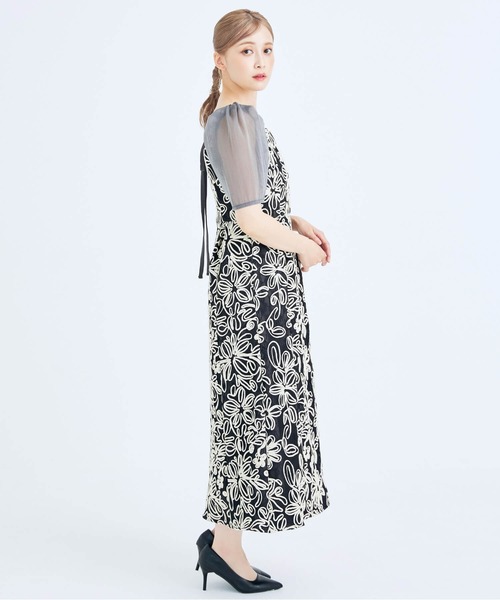 CELEN（セレン）の「《2025新作》【オケージョンドレス/結婚式/お呼ばれ】エンブロイダリーレースワンピース（ドレス・レディース・ベージュ/ブラック・FREE）」の12枚目の写真