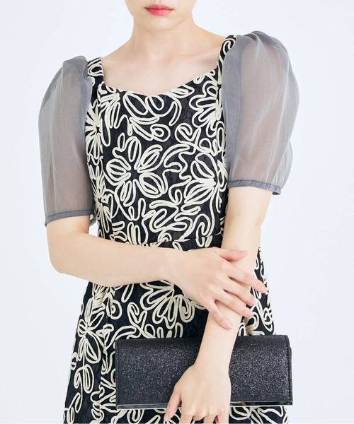 CELEN（セレン）の「《2025新作》【オケージョンドレス/結婚式/お呼ばれ】エンブロイダリーレースワンピース（ドレス・レディース・ベージュ/ブラック・FREE）」の14枚目の写真