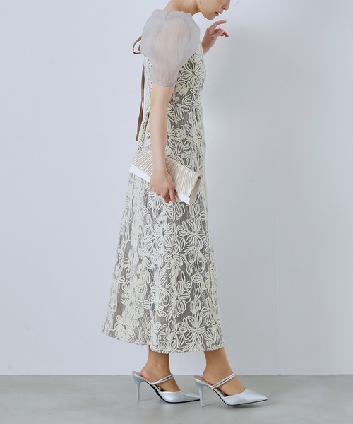 CELEN(セレン)の「【オケージョンドレス/結婚式/お呼ばれ】エンブロイダリーレースワンピース(ドレス・レディース・ベージュ/ブラック・FREE)」の19枚目の写真