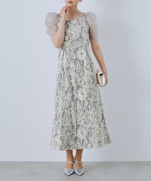 CELEN(セレン)の「【オケージョンドレス/結婚式/お呼ばれ】エンブロイダリーレースワンピース(ドレス・レディース・ベージュ/ブラック・FREE)」の17枚目の写真