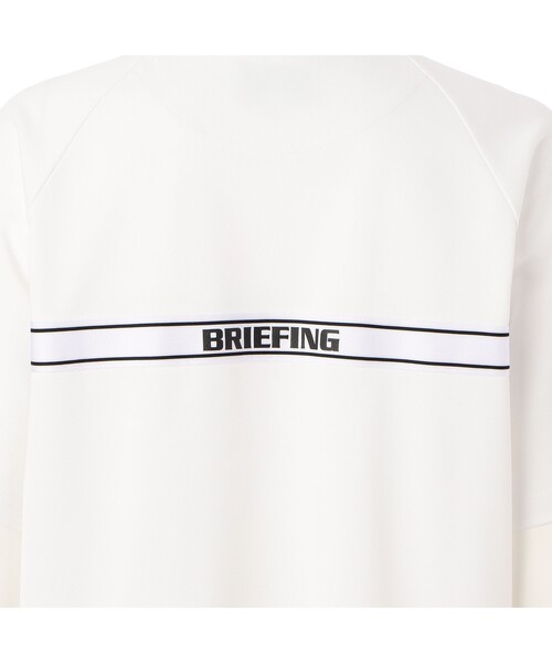 BRIEFING ハイネックリラックスフィット　Tシャツ M ホワイト WOMEN'S MINI LOGO HIGHNECK（リラックスフィット）（Tシャツ