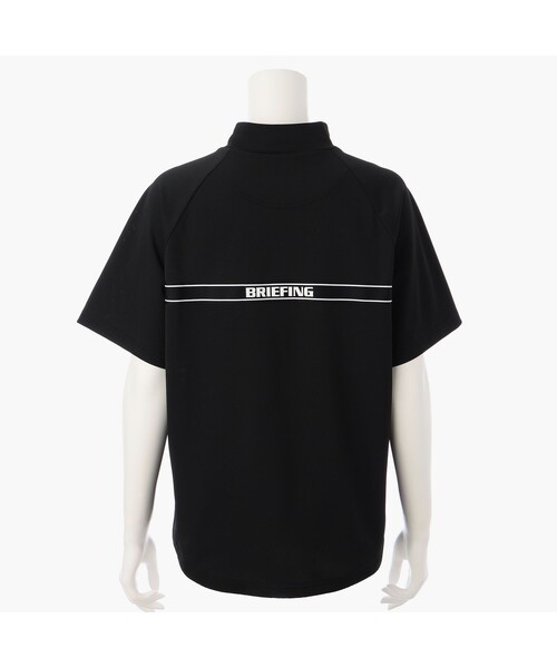 BRIEFING ハイネックリラックスフィット　Tシャツ M ホワイト WOMEN'S MINI LOGO HIGHNECK（リラックスフィット）（Tシャツ