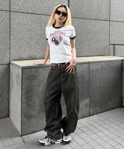 sedacle girl（セダクルガール）の「アソートリンガークロップドTシャツ（Tシャツ/カットソー・レディース・ブラウン/グレー/ブラック/レッド・MEDIUM/SMALL）」の11枚目の写真