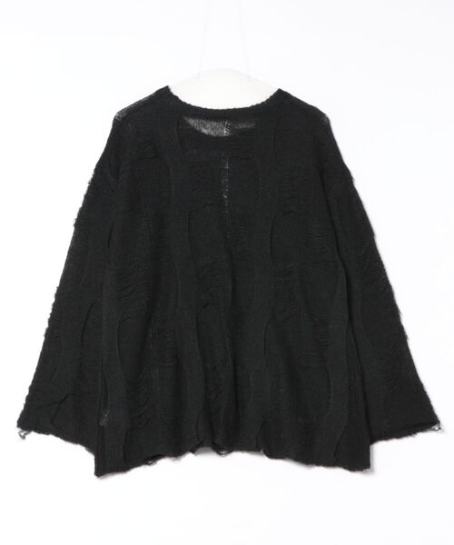 MAGASIN DE MODE Onjna(マガジンデモードオンジェナ )の「【MAGASIN DE MODE Onjna】パターンモヘアローゲージニット プルオーバー ダメージニット ヴィンテージライク オーバーサイズ Y2K 韓国 XNN(ニット/セーター・レディース・ブラック/ピンク/ブラウン/アイボリー・FREE)」の13枚目の写真