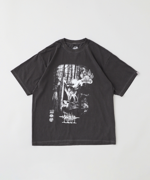 WISM(ウィズム)の「Woofietokyo / ウーフィトウキョウ Pigment Woofie Soul S/S Tee(Tシャツ/カットソー・メンズ・グリーン/ブラック・LARGE/MEDIUM)」の14枚目の写真