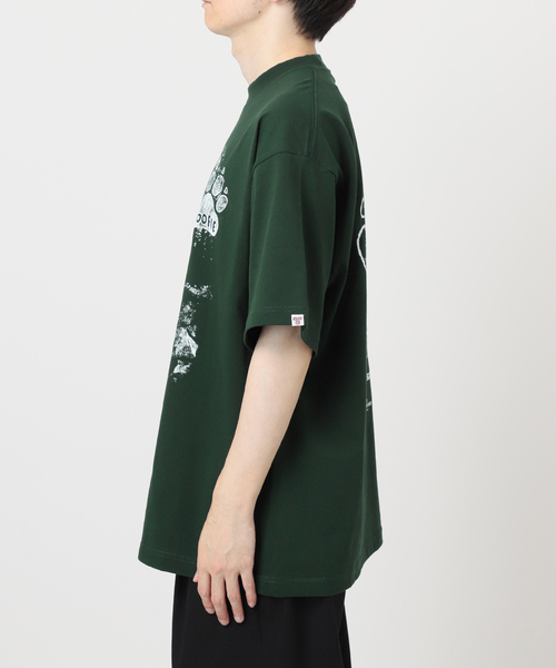 WISM(ウィズム)の「Woofietokyo / ウーフィトウキョウ Pigment Woofie Soul S/S Tee(Tシャツ/カットソー・メンズ・グリーン/ブラック・LARGE/MEDIUM)」の5枚目の写真