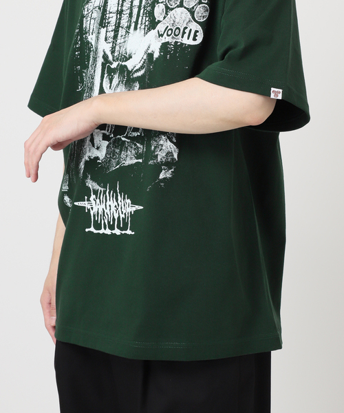 WISM(ウィズム)の「Woofietokyo / ウーフィトウキョウ Pigment Woofie Soul S/S Tee(Tシャツ/カットソー・メンズ・グリーン/ブラック・LARGE/MEDIUM)」の9枚目の写真