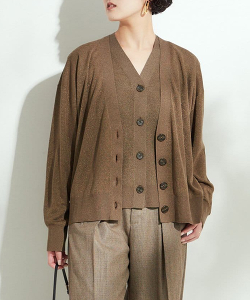 journal standard L'essage(ジャーナルスタンダードレサージュ)の「《追加》GALAXYカーディガン(カーディガン/ボレロ・レディース・チャコールグレー/ベージュ/ネイビー・FREE)」の1枚目の写真