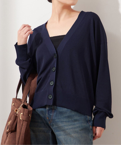 journal standard L'essage(ジャーナルスタンダードレサージュ)の「《追加》GALAXYカーディガン(カーディガン/ボレロ・レディース・チャコールグレー/ベージュ/ネイビー・FREE)」の3枚目の写真