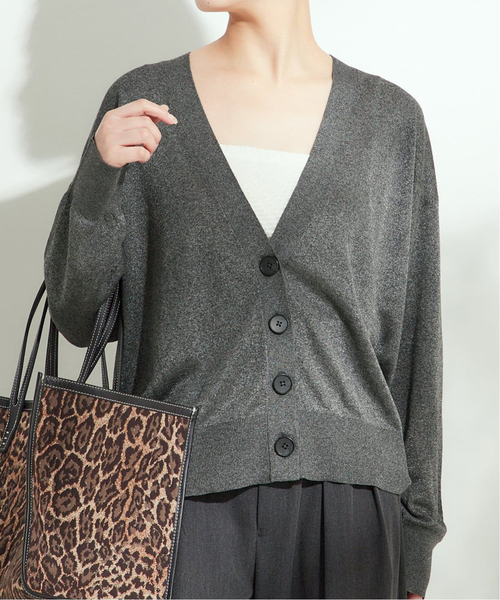 journal standard L'essage(ジャーナルスタンダードレサージュ)の「《追加》GALAXYカーディガン(カーディガン/ボレロ・レディース・チャコールグレー/ベージュ/ネイビー・FREE)」の2枚目の写真