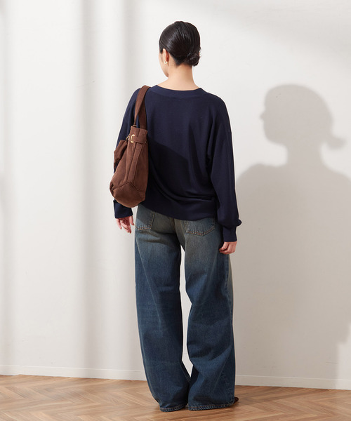 journal standard L'essage(ジャーナルスタンダードレサージュ)の「《追加》GALAXYカーディガン(カーディガン/ボレロ・レディース・チャコールグレー/ベージュ/ネイビー・FREE)」の4枚目の写真