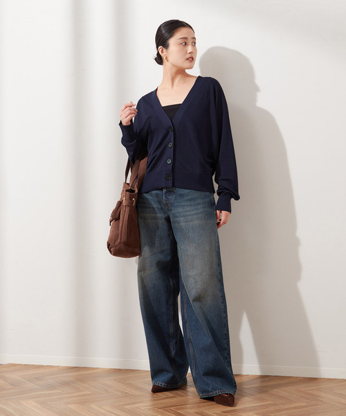 journal standard L'essage(ジャーナルスタンダードレサージュ)の「《追加》GALAXYカーディガン(カーディガン/ボレロ・レディース・チャコールグレー/ベージュ/ネイビー・FREE)」の6枚目の写真