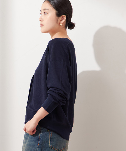 journal standard L'essage(ジャーナルスタンダードレサージュ)の「《追加》GALAXYカーディガン(カーディガン/ボレロ・レディース・チャコールグレー/ベージュ/ネイビー・FREE)」の7枚目の写真