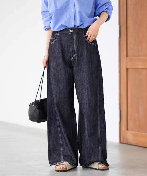 セール】バレルフォルムデニムパンツ（デニムパンツ）｜FRAMeWORK