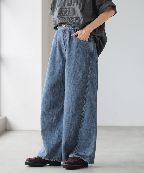 ☆新品・未使用☆フレームワーク　バレルフォルムデニムパンツ　40サイズ バレルフォルムデニムパンツ（デニムパンツ）｜FRAMeWORK