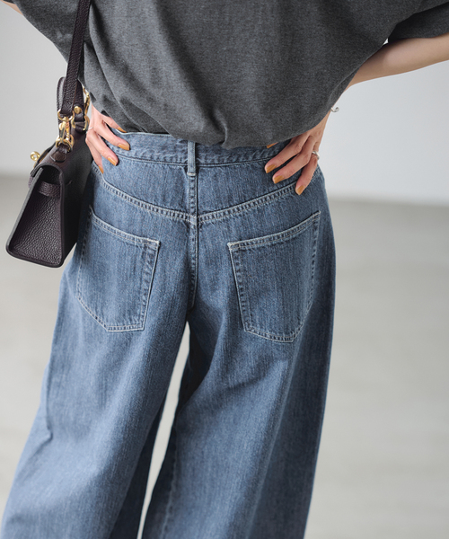 FRAMeWORK（フレームワーク）の「バレルフォルムデニムパンツ（デニムパンツ・レディース・ネイビー/ブルー系その他・36/38/40）」の10枚目の写真