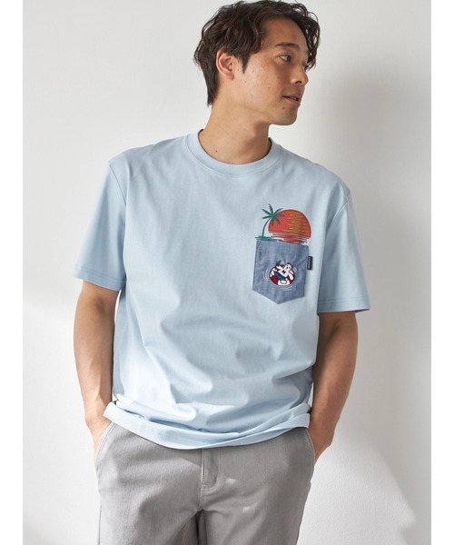 McGREGOR(マックレガー)の「ベアポケットTシャツ(Tシャツ/カットソー・メンズ・ネイビー/ライトブルー/ブラウン系その他2・M/L/XL)」の3枚目の写真