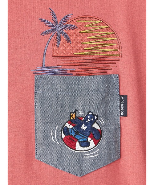 McGREGOR(マックレガー)の「ベアポケットTシャツ(Tシャツ/カットソー・メンズ・ネイビー/ライトブルー/ブラウン系その他2・M/L/XL)」の14枚目の写真