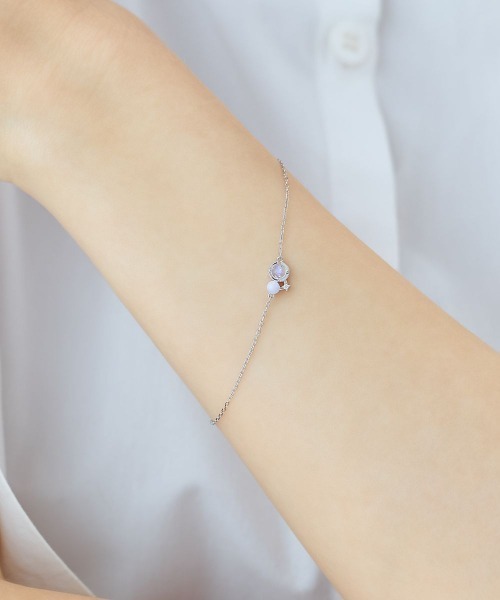 Summer Collection】K10ホワイトゴールド ブレスレット（ブレスレット 