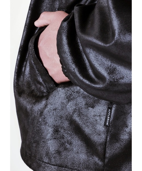 APPLEBUM（アップルバム）の「Synthetic Leather Jacket（ブルゾン・メンズ・ブラック・X-LARGE/LARGE/MEDIUM）」の4枚目の写真