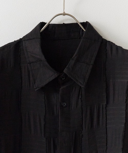 ROOPTOKYO（ループトウキョウ）の「格子柄半袖レギュラーカラーシャツ（シャツ/ブラウス・メンズ・ホワイト/ブラック・L/M）」の14枚目の写真