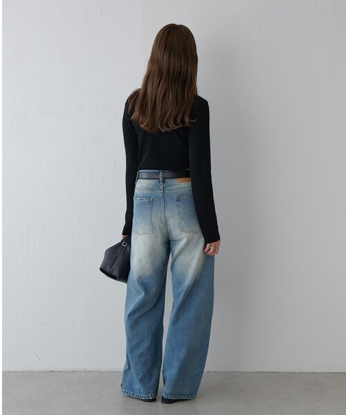 Lui's（ルイス）の「レイヤードニット（ニット/セーター・レディース・ブラウン/オフホワイト/ブラック・FREE）」の11枚目の写真