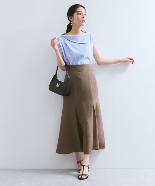 VIS（ビス）の「アシメオフショルブラウス（シャツ/ブラウス・レディース・ブルー系その他4/クリーム/パープル系その他・FREE）」の11枚目の写真