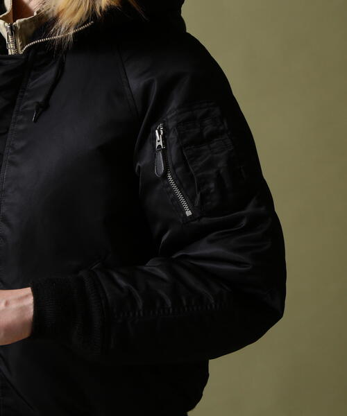 AVIREX(アヴィレックス)の「《価格改定商品》《WOMAN》N-2B COMMERCIAL / N-2Bコマーシャル(ミリタリージャケット・レディース・セージグリーン/ブラック・L/XS/S/M)」の22枚目の写真