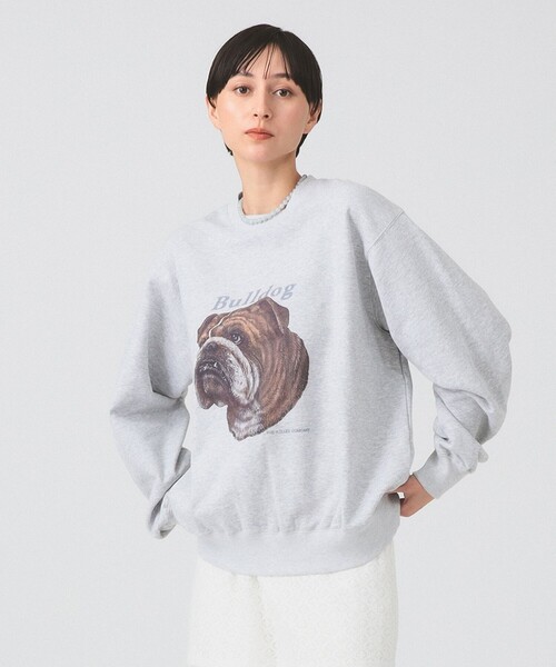 Ray BEAMS(レイビームス)の「Lee / PRINT SWEAT(スウェット・レディース・グレー/ブラウン・SMALL)」の1枚目の写真