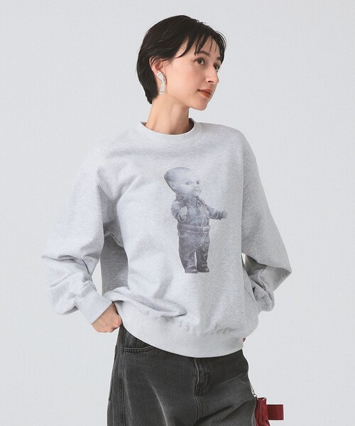 Ray BEAMS(レイビームス)の「Lee / PRINT SWEAT(スウェット・レディース・グレー/ブラウン・SMALL)」の2枚目の写真