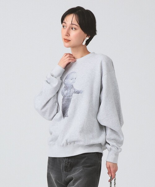 Ray BEAMS(レイビームス)の「Lee / PRINT SWEAT(スウェット・レディース・グレー/ブラウン・SMALL)」の5枚目の写真