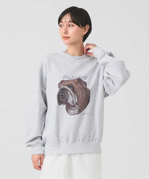 Ray BEAMS(レイビームス)の「Lee / PRINT SWEAT(スウェット・レディース・グレー/ブラウン・SMALL)」の10枚目の写真