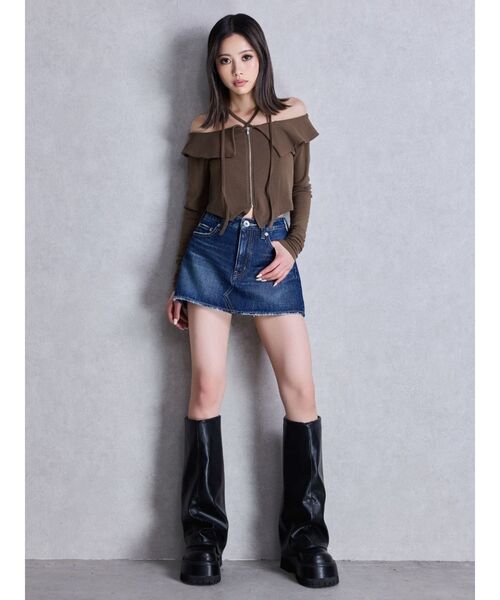 GYDA（ジェイダ）の「GDカバールーズシルエットブーツ（ブーツ・レディース・ブラック・SMALL/MEDIUM/LARGE）」の16枚目の写真