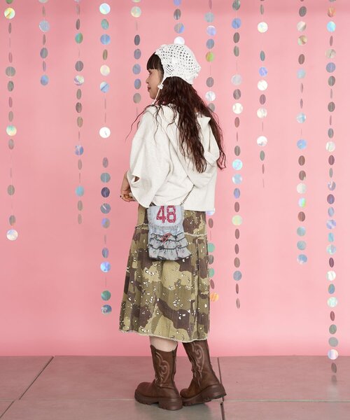 CIAOPANIC（チャオパニック）の「【＠yuna_maruu企画】【Me＋Me/ミープラスミー】ワッフルフリルショルダーバッグ（ショルダーバッグ・レディース・ホワイト/サックスブルー/ピンク・ONE SIZE）」の16枚目の写真