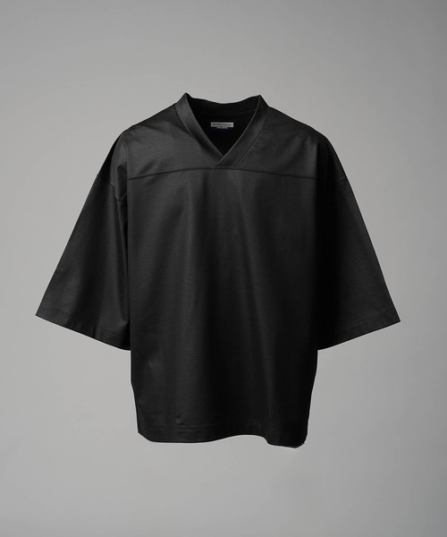 美品 MAISON SPECIAL/メゾンスペシャル チュール スウェット 黒 Tulle Layered Low Gauge Reversible Knit Pullover/チュール