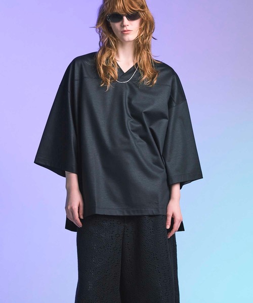 UNISEX》Silky King Prime-Over Football T-shirt/シルキー