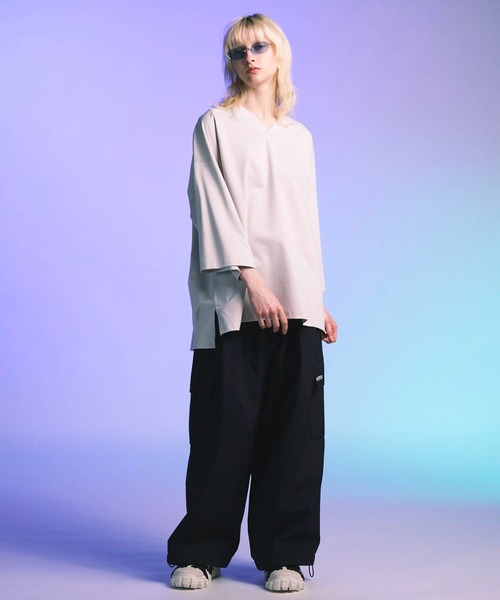 UNISEX》Silky King Prime-Over Football T-shirt/シルキーキング