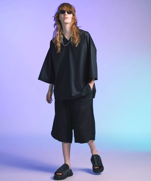 UNISEX》Silky King Prime-Over Football T-shirt/シルキー