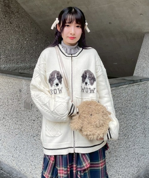 DOG FACE SHOULDER バッグ（ショルダーバッグ）｜Candy Stripper