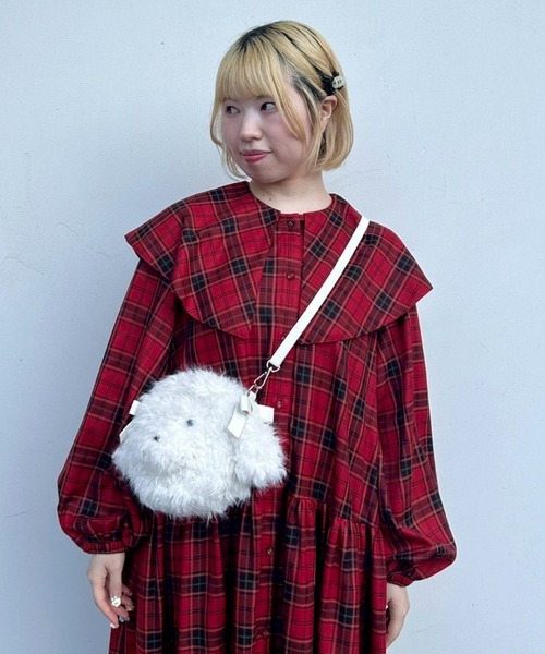 Candy Stripper(キャンディストリッパー)の「DOG FACE SHOULDER バッグ(ショルダーバッグ・レディース・オフホワイト/ベージュ・FREE)」の20枚目の写真