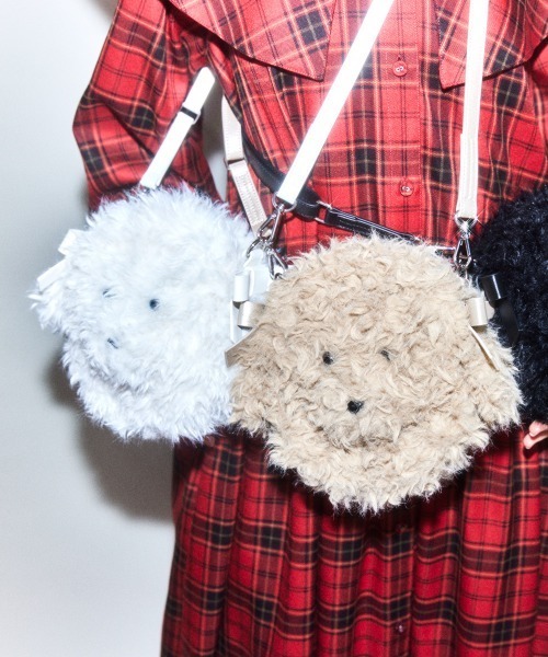 Candy Stripper(キャンディストリッパー)の「DOG FACE SHOULDER バッグ(ショルダーバッグ・レディース・オフホワイト/ベージュ・FREE)」の16枚目の写真