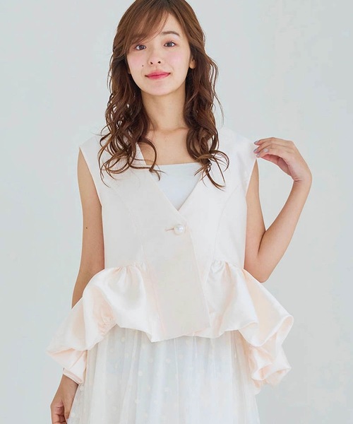 美品 ART MIX 萌もゆる 変形 ドレープ バルーン ベスト ジレ ベスト ジレ バルーンベスト レディース : ZOZOTOWN Yahoo!店